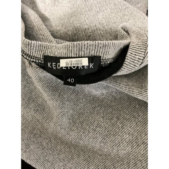 KEDZIOREK Maxi Dress Ribbed Minimalistic Lagenlook Grey size 40 (US 8) - Picture 5 of 10
